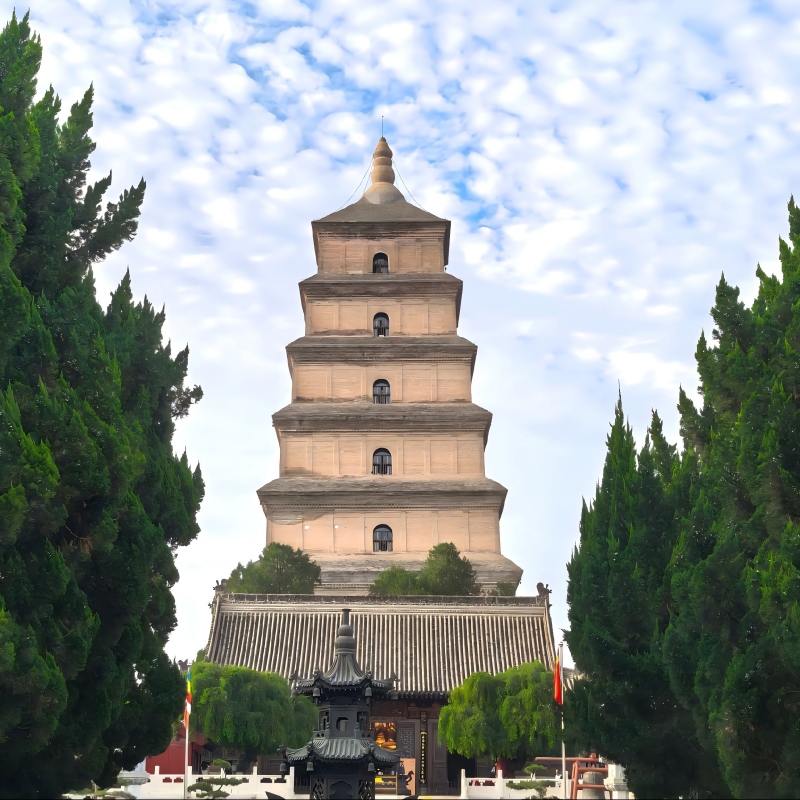 Pagoda gigante del ganso salvaje