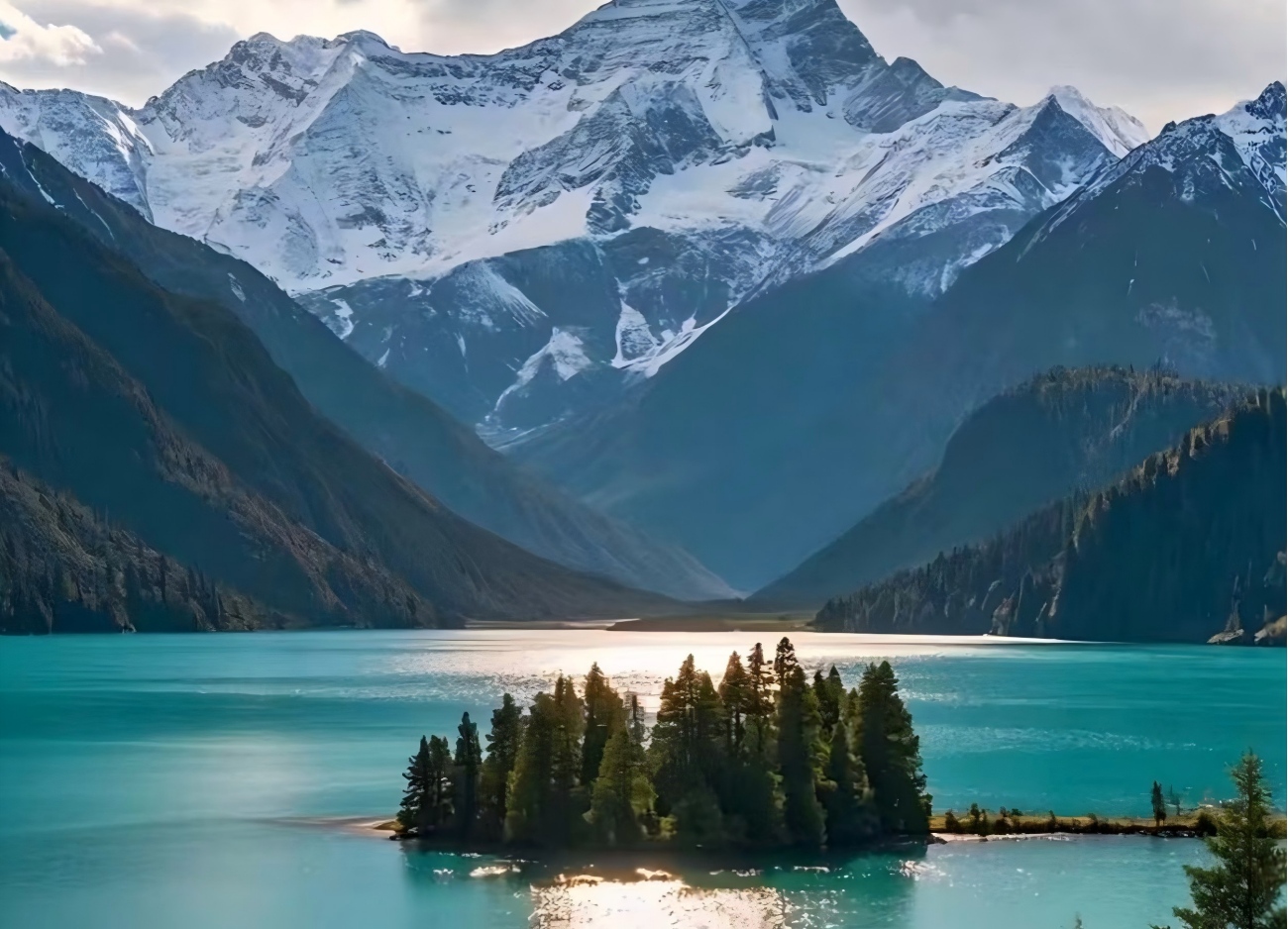 Basum Tso Lake Tibet.
