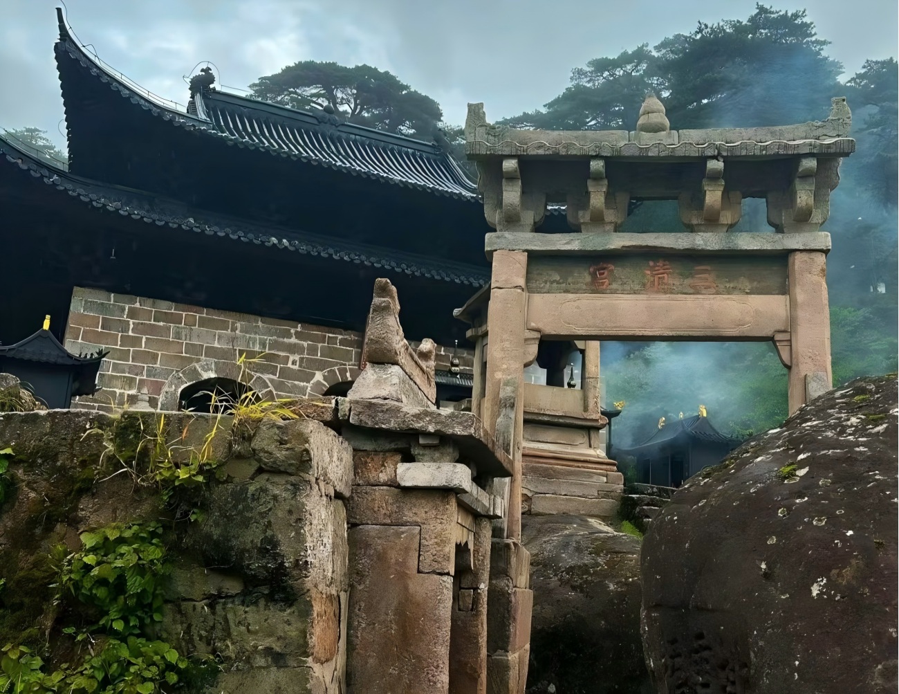 Área escénica del Palacio Sanqing