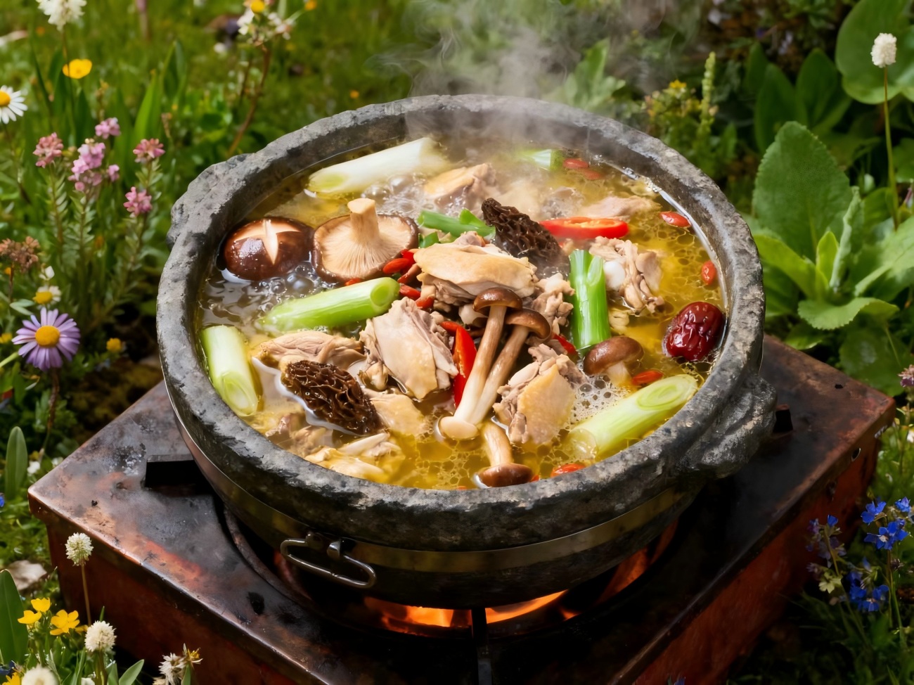 Stone Pot Chicken Tibet