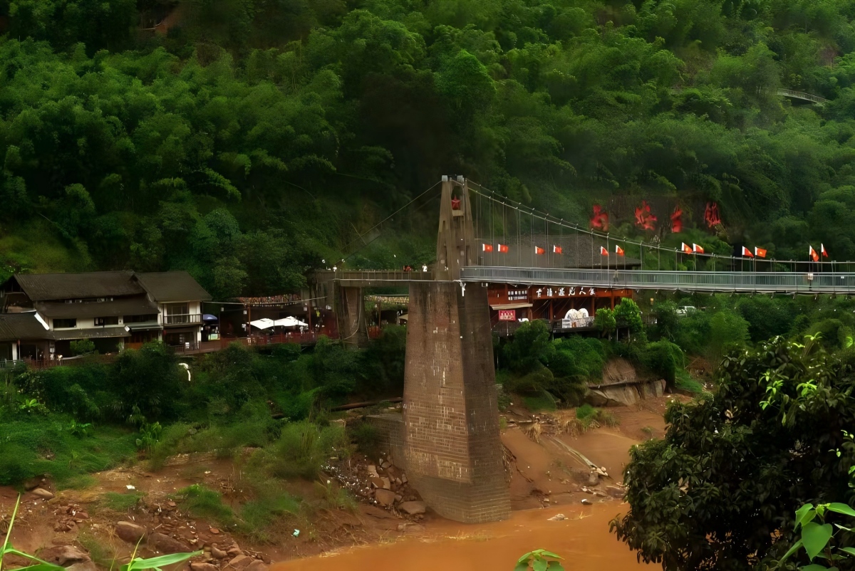 China, Guizhou, chishui, Danxia Relief valley at natural heritage of UNESCO