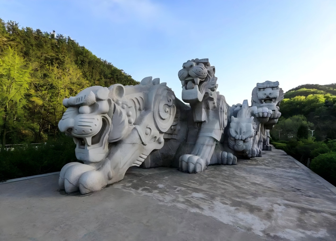Tiger Sculptures in China