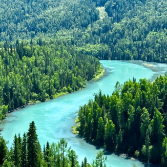 Xinjiang Kanas Lake China