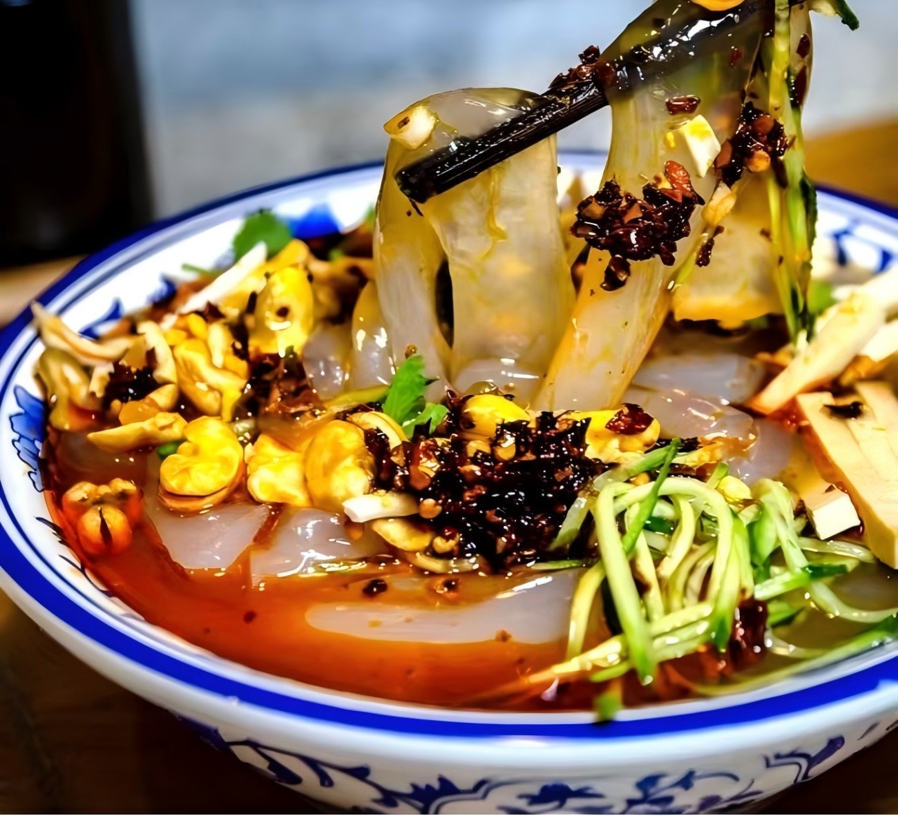 Fideos de gelatina salteados Jincheng en China