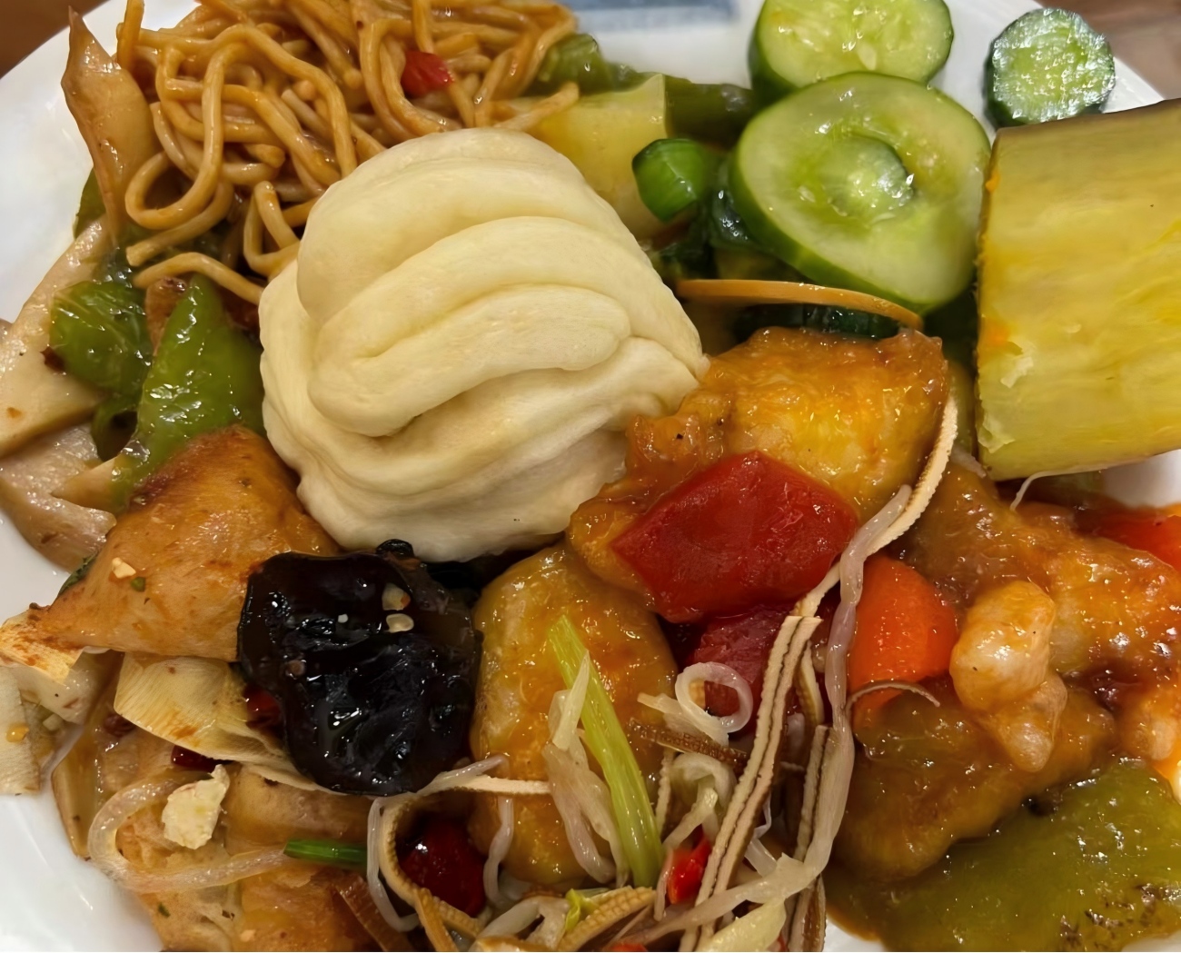 Cocina vegetariana de templo (delicias de Buda) en China