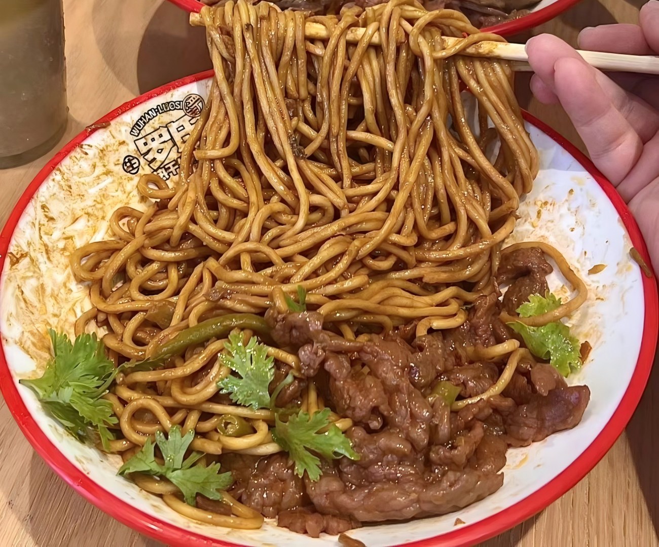 Fideos secos y calientes en China