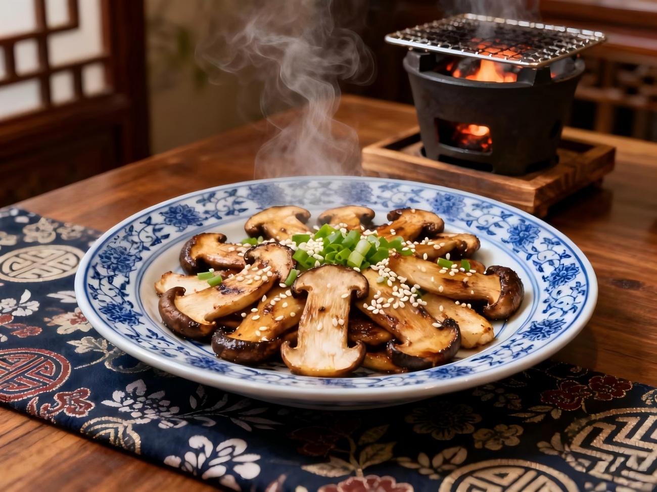 Grilled Matsutake Mushroom Tibet