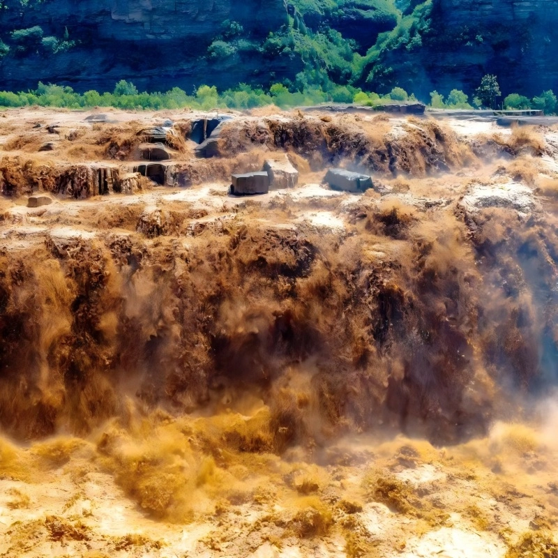 Cascada Hukou del río Amarillo