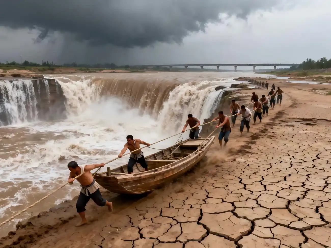 “Barcos en tierra” en China