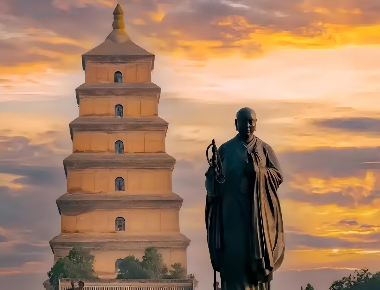 Pagoda gigante del ganso salvaje