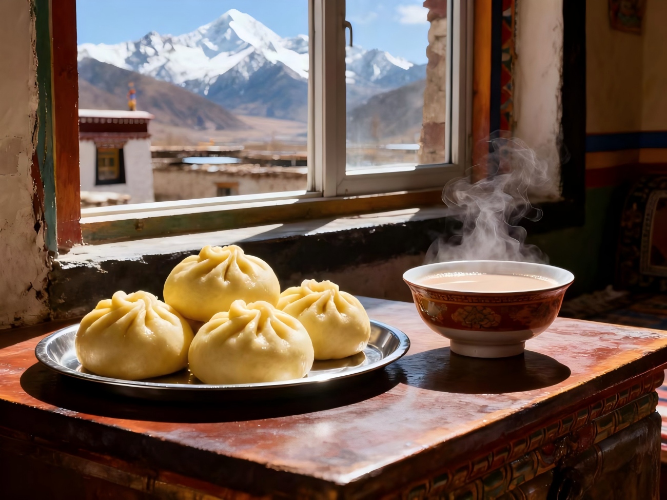 Empanadillas tibetanas (Thenthuk)