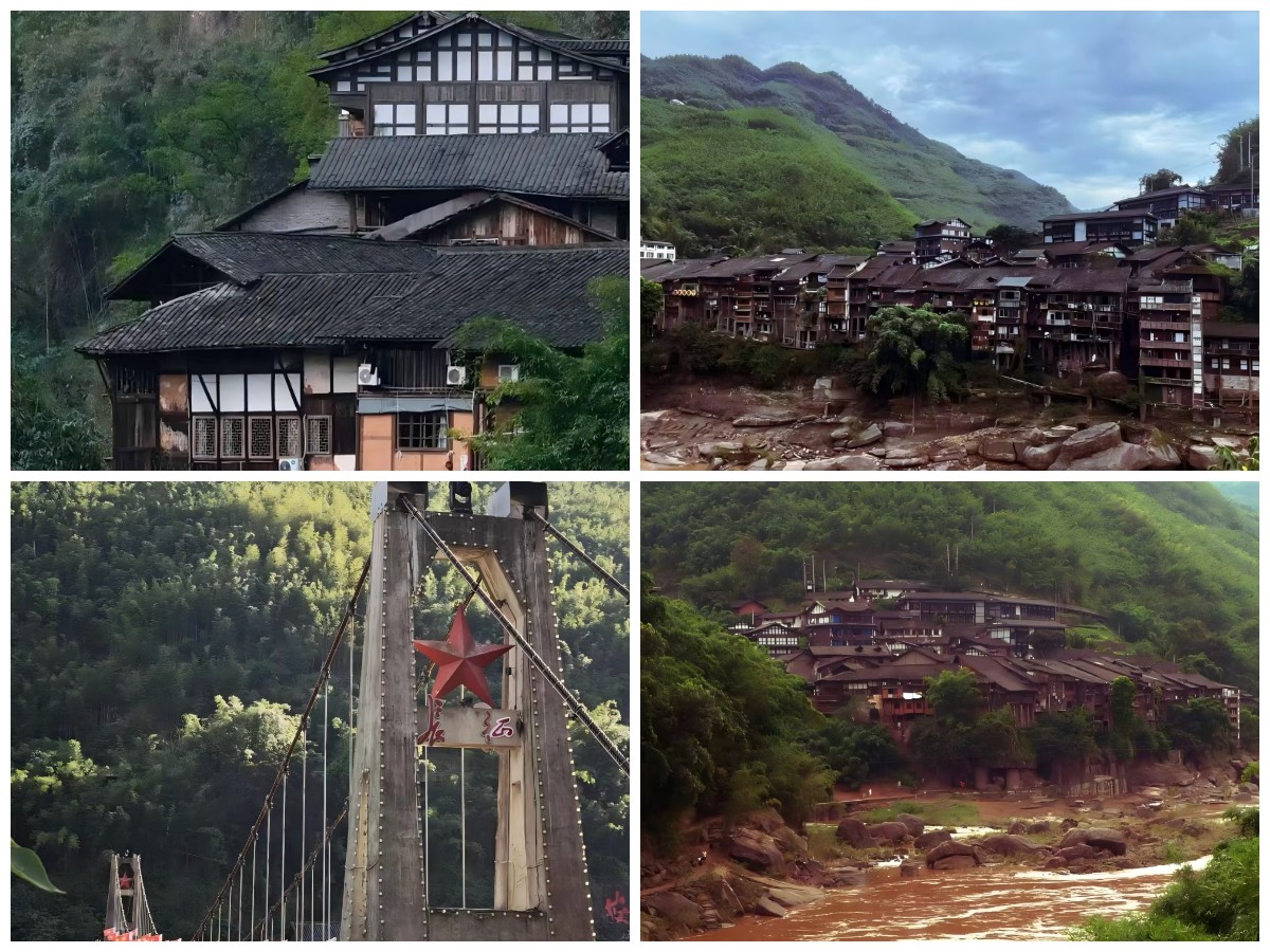 China, Guizhou, chishui, Danxia Relief valley at natural heritage of UNESCO